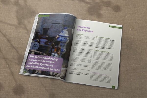 Tausendsassa Thymian geöffnet