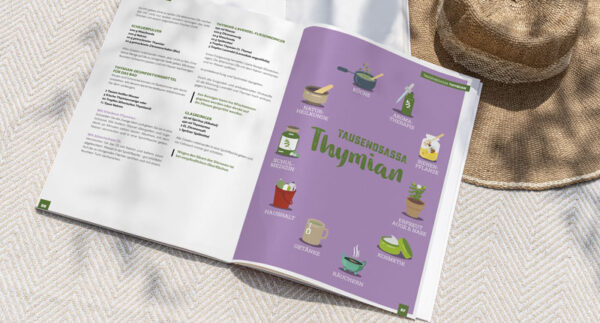 Tausendsassa Thymian geöffnet